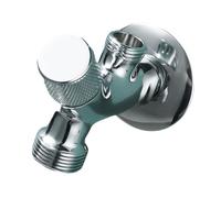 2. 1-ingresso 2-uscita ottone con fili metallici Regolatore di acqua a prova di erosione per lavello e apparecchio Valvole angolari a doppia porta per lavatrice