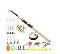 2,1 metri - canna da pesca con manico in legno corto, attrezzatura, lancio lontana, gruppo ruota for lenza