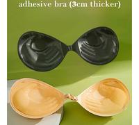 2/1 Paio di petali per il seno riutilizzabili e invisibili color nudo, spessore 3cm, adatti per seno piccolo, abiti senza schienale e senza spalline, reggiseno push-up A,B,C,DColore unicoPoliammide