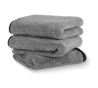 2+1 Pcs Twist-Weave Microfiber Car Towel- Streak-Free, Ultra-Absorbent, Scratch-Safe, Twist Loop Towel for Cars, Trucks, Motorcycles (3 Pcs * Large)