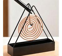 2/1 pezzo Supporto triangolare per spirali antizanzare, vassoio sospeso, scatola creativa per spirali antizanzare per uso domestico, bruciatore di incenso per l'estate, scatola portatile antizanzare p