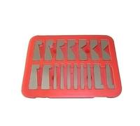2/10/12/17 Pezzi 30/45/60/90 Gradi Strumento Di Misurazione For Macchinista Di Precisione Blocco Angolare Righello Pollici Triangolo Metrico Metallo(17pcs)