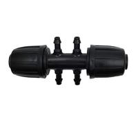 2/10/20/50 Pezzi da 16 mm a 4/7 mm, connettore a 6 Vie for irrigazione di Fiori da Giardino, Adattatore for Tubo in PE a Raccordo for Tubo Micro da 1/4''(KSL01-KIT231-2PCS)