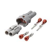 2/10/20/50 Set 2-Spille Sumitomo Auto Cablaggio Impermeabile Maschio Femmina Grigio Connettore Impermeabile Spina 6187-2311 6180-2321 (Color : 2p female male, Size : 10 sets)
