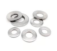 2/10/25/50 pz M3 M4 M5 M6 M8 M10 M12 M16 304 In Acciaio Inox Molla Seghettata rondella di Bloccaggio Conico Zigrinato Guarnizione Elastica(10pcs M10)