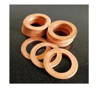 2/10/50pcs Rondella Piatta in Rame M10 Guarnizione di Tenuta Diametro Interno 10mm Anello di Tenuta Foglio Sottile T3 Rondella di Rame Rosso (Size : 10x22x1(10Pcs))