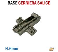 2-10 BASE PER CERNIERA CUCINA REGOLABILE SALICE INNESTO RAPIDO EURO BASETTA CROC
