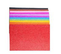 2. 10 Fogli Autoadesivi In cartoncino Spugna Con Glitter Metallici Da 2 Mm Spessore Per Le Attività In Aula Scolastica Carta Scintillante Per L'artigianato Dei Bambini
