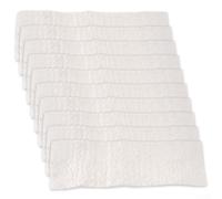 2 10 inserti in cotone resistente al fuoco, per interni ed esterni, per fuoco, per piano del tavolo, 30 x 10 x 1 cm, con pinzette per un'esperienza di combustione prolungata (10 pezzi)