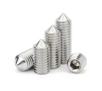 2-10 pezzi 316 acciaio inossidabile vite di fissaggio a testa conica esagonale M3 M4 M5 M6 M8 M10 bullone appuntito vite senza testa lunghezza 3 mm ~ 16 mm(10mm,M5-10pcs)
