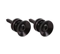 2-10 Pezzi Di Blocco Per Tracolla Per Chitarra Fibbia Antiscivolo In Metallo Perni Di Bloccaggio Per Basso Ukulele Accessori Di Bloccaggio Per Estremità Inferiori(Black,2)