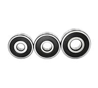 2/10 pezzi di cuscinetti premium 6300 6301 6302 2RS 6300RS 6301RS 6302RS cuscinetti a sfere a gola profonda sigillati cromati for motociclette(10Pcs,6302 15x42x13mm)