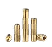 2-10 pezzi M3 M4 M5 M6 M8 M10 in ottone con estremità concava, vite esagonale senza testa, bullone superiore stretto(8mm,M5-5pcs)