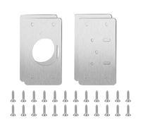 2-10 pezzi piastra di riparazione cerniera piastra di riparazione cerniera mobile cerniera in acciaio inox piastra di fissaggio montaggio cerniera porta(4Pcs-(2PAIRS))