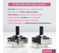 2/10 pz K-SILVER JH16 Hall Joystick 3D Analogico Thumbstick per Gamesir G8 Flydigi Vader 3 Pro per 8BitDo 2.4G Machenike G5 Pro