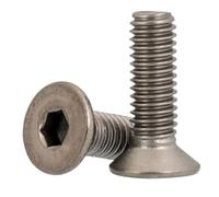 2-10 pz Vite In Titanio DIN7991 m2 m2.5 m3 m4 m5 m6 m8 m10 TA2 GR2 titanio Esagonale Piatta svasata vite a brugola(35MM_M4 10PCS)