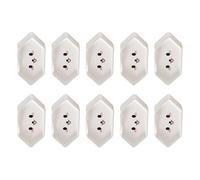 2. 10 x protezioni per prese elettriche invisibili a prova di bambino in silicone flessibile per l'uso a prova di bambino copertura elettrica