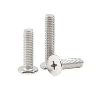 2-100 Pezzi M0.8-M8 CM-type Viti a macchina a testa piatta a croce in acciaio inossidabile, M2x18mm(100 pezzi)