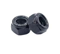 2-100 pezzi M2/M2.5/M3/M4/M5/M6/M7/M8/M10/M12/M14/M16/M18/M20/M22/M24/M27 acciaio inossidabile/acciaio al carbonio dadi autobloccanti esagonali in nylon, M7(40pcs)