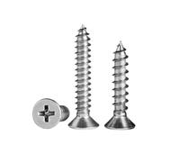 2-100pcs M1/M1.2/M1.4/M1.6/M1.7/M2/M2.2/M2.6/M3/M3.5/M4/M4.2/M5/M5.5/M6/M8 acciaio inossidabile 304 viti allungate con testa incastonata e fessura a croce, M6x55mm