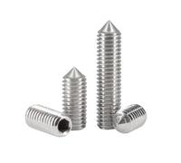 2-100pcs M2/M2.5/M3/M4/M5/M6/M8/M10/M12 acciaio inossidabile 304 viti di regolazione con testa conica e fessura esagonale interna, M3x6mm