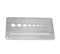 2-10mm Vite Checker Vite in acciaio Checker Vite in acciaio inox Calibro piastra Bullone Diametro Strumento righello di misurazione