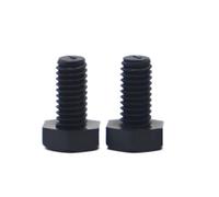 2-10PCS DIN933 Nylon Bulloni Esagonali Esterni Viti Nero M8 M10 M12 Bullone Isolante In Plastica PA66 GB5783