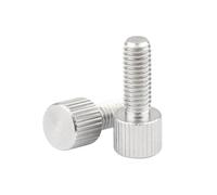 2-10pcs M2/M2.5/M3/M4/M5/M6 acciaio inossidabile 304 viti a stringimento manuale a rovescio con testa piatta, M5x12mm
