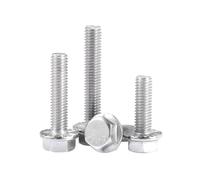 2-10pcs M5/M6/M8/M10/M12 acciaio inossidabile 304 viti meccaniche anti-scivolo con testa esagonale a flangia, M10x50mm