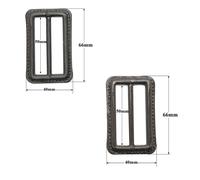 2/10Pz Fibbia Tri Glide A 3 Barrette In Plastica Delrin Per Cinghie E Fissaggi