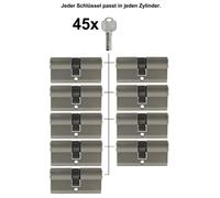 2 -10X Cilindri Profilo 60 Mm 30/30 Serratura Cilindrica Porta Con Unico Codice