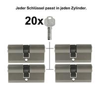 2 -10X Cilindri Profilo 60 Mm 30/30 Serratura Cilindrica Porta Con Unico Codice