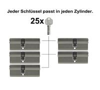2 -10x Cilindro a Profilo 70mm 30/40 Porta Zylinder Serratura con Chiavi Uguali