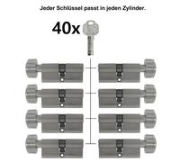 2 -10x Cilindro con Pomolo 60mm 30/30 Porta Zylinder Serratura