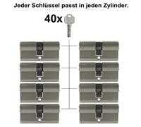 2 -10X Cilindro Profilo 70Mm 35/35 Serratura Cilindro Porta Con Unica Chiusura