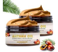 2 * 110ml Olio di Batana Puro, Maschera per Capelli Batana Dall'Honduras, Utilizzato per la Crescita Capelli, Anticaduta Capelli, Volumizzante Capelli, Cura Quotidiana per Tutti I Tipi di Capelli