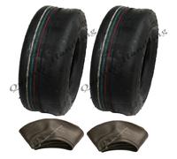 2 11x4.00 5 Slick Pneumatici & Tubo,11x400-5 C,per Tagliaerba - Erba Cura -