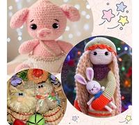 2/12 Confezioni di Occhi Glitterati 3D per Bambole, Giocattoli, Amigurumi all'Uncinetto e Artigianato Fai-da-Te - Design Pupilla Decentrata Glitterata con Guarnizione Facile da Installare 14 mm - 12 p