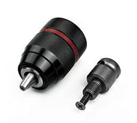 2-13mm Keyless Drill Chuck 1/2-20UNF Trapano Elettrico Impact Driver Codolo Esagonale/SDS/Presa Adattatore Femmina Quadrato (Color : Chuck Square Shank)