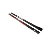 2.18m/2m Universale Auto Minigonne Laterali Parafanghi Splitter Paraurti Sportivo Stile Per Benz Minigonne Laterali Alettoni Laterali(2m Black Red)