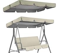 2,195x125x15cm,Tetto di Ricambio Universale per Dondolo da Giardino a 3 Posti, Copertura di Ricambio per Dondolo, Tettuccio Dondolo con Tetto Parasole E Tessuto Impermeabile Swing Canopy