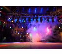 2.1x1.5m Fabric Music Concert Stage Backdrop for Photography Stage Spotlights Music Night Band Live Shows Rock Music Festivals Carnival Background Music Theme Party Decorations Photo(20x10FT(6x3m))