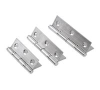 2'' 2.5'' 3'' Hinge 4/10/20/40PCS Door Hinges Stainless Steel Folding Flat 1Pcs(2.5inch,40pcs(20 pairs))