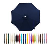 2/2.7/3M Rechange Telo Per Ombrellone Baldacchino Di Ricambio Ombrellone Per 6 Braccia/8 Braccia Copertura Per Ombrellone Da Giardino Piscina Cortile Ombra(Navy blue,200cm/8 ribs)