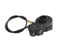 2,2 cm, interruttore per luci clacson, controllo compatto del manubrio per moto da cross, ATV e scooter, 12 V