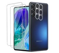 2+2 Pezzi Vetro Temperato per Samsung Galaxy M55 5G con Pellicola Fotocamera, 9H Durezza HD Antigraffio Pellicola Protettiva [Sensibilità al Tocco][Anti-impronta Digitale]