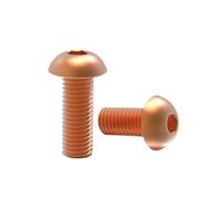 2-20 Pezzi Di Vite A Testa Cilindrica Con Esagono Incassato A Semitonda In Rame Rosso/vite M3-M8(10pcs M5x6)