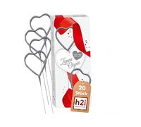 2 - 20 pezzi H2i Cuore - Candele magiche in oro e argento - gatto F1