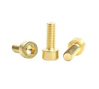 2-20 pezzi M3-M8, viti a testa cilindrica con esagono interno a filettatura completa in ottone, per macchinari, mobili e progetti fai-da-te, norma DIN912, M3x30mm(20 pezzi)