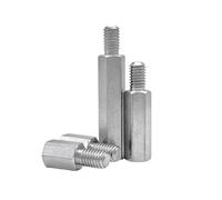2-20pcs M2/M2.5/M3/M4/M5/M6/M8/M10 Spaziatori maschio-femmina per scheda madre PCB in acciaio inoxydabile, M6x18+8mm